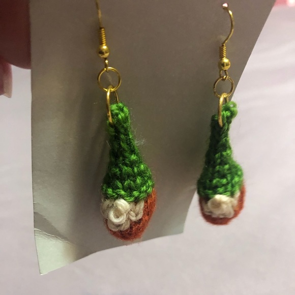 Hand Knitted Earrings - Picture 3 of 5